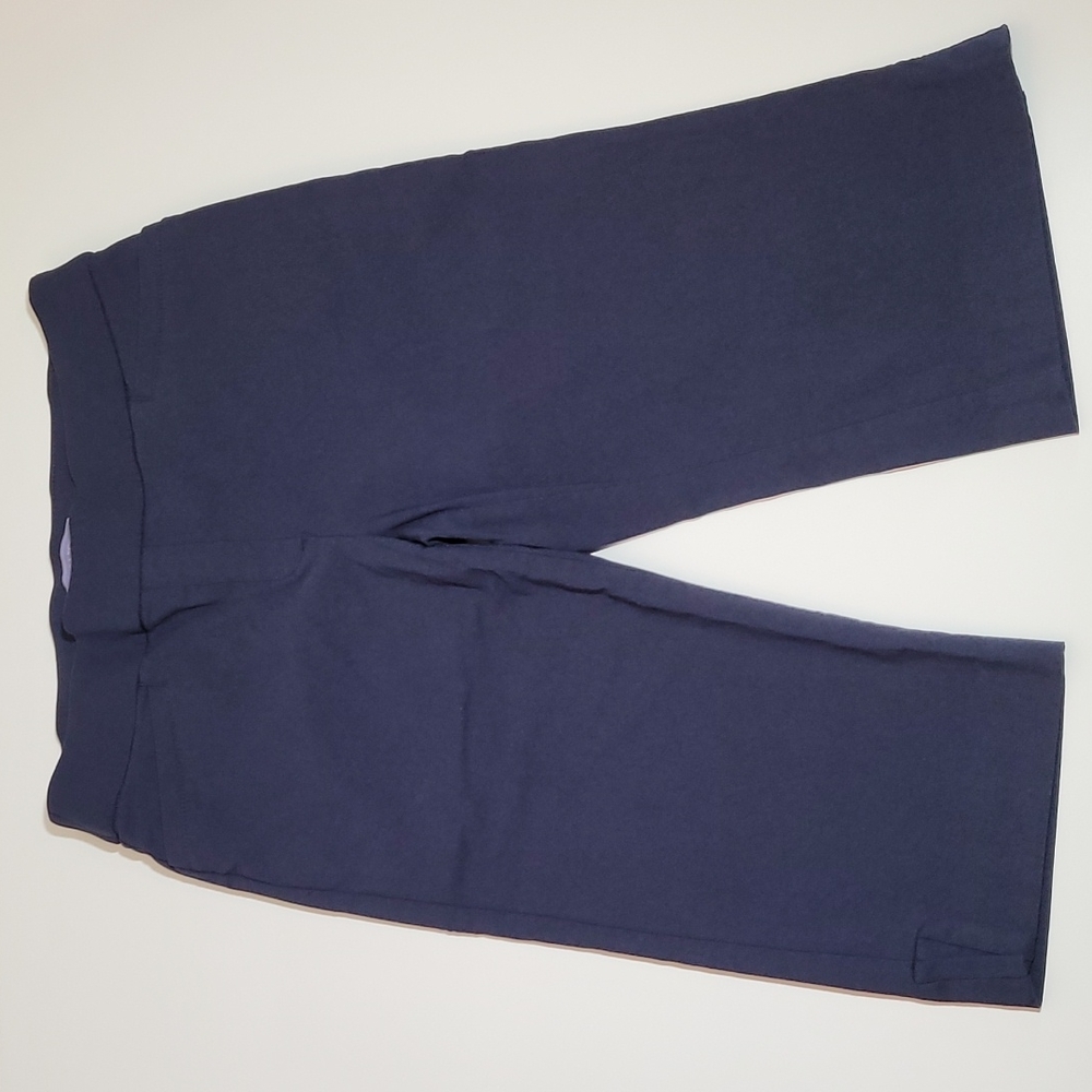 LAURA SCOTT Navy Dressy Capris Size Small